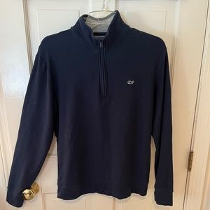 Vineyard Vines dark blue men's half zip sweater size small great condition
